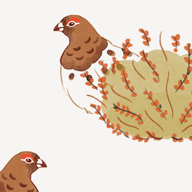 Willow Ptarmigan Repeat Pattern