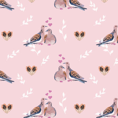 Turtle Dove Repeat Pattern