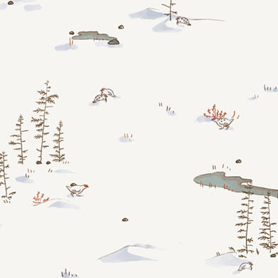 Snowy Tundra Repeat Pattern
